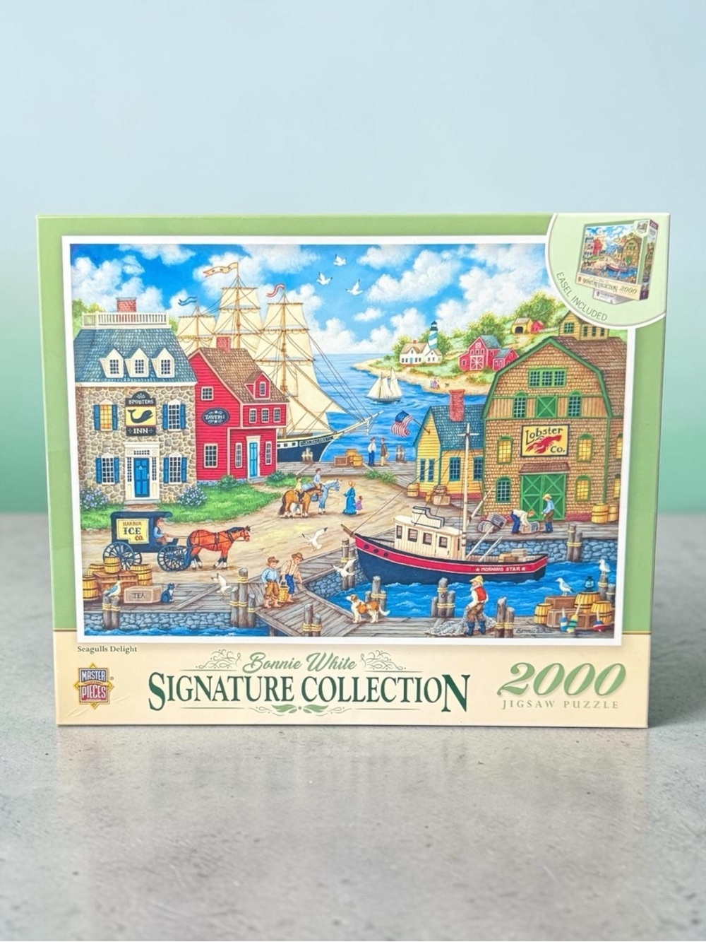 BONNIE WHITE SIGNATURE COLLECTION 2000 Piece Jigsaw Puzzle “Seagulls Delight"